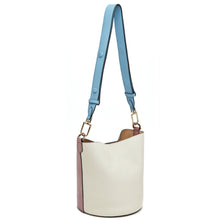 Load image into Gallery viewer, Ava Bag - Dark Rose + Creme + Waterfall