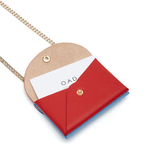 Load image into Gallery viewer, Assembly Chain Cardlet - Pool Blue + Rouge