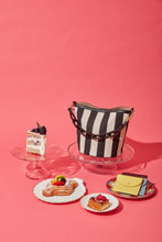 Load image into Gallery viewer, Striped Ava Bag - True Black
