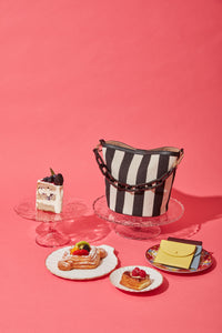 Striped Ava Bag - True Black