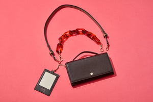 Zoe Crossbody Clutch - True Black + Porcini