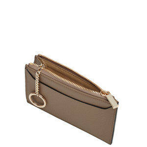 Billy Zip Card Case - Porcini