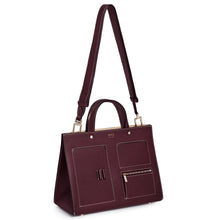 Load image into Gallery viewer, CL Pocket Tote - Bordeaux
