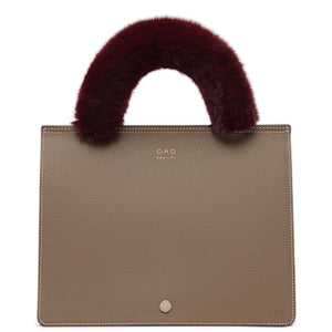 Faux Fur Handle Cover - Bordeaux