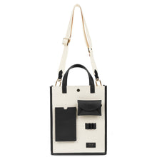 Load image into Gallery viewer, Canvas Pocket Courier - True Black + Sand
