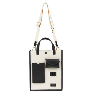 Canvas Pocket Courier - True Black + Sand