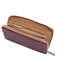 Load image into Gallery viewer, Continental Carryall Wallet - Bordeaux + Camel
