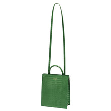 Load image into Gallery viewer, Croco Mini Arc Backpack - Fern
