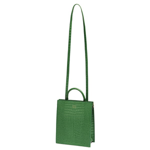 Croco Mini Arc Backpack - Fern