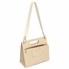 Load image into Gallery viewer, Croco Quinn Tote - Sand
