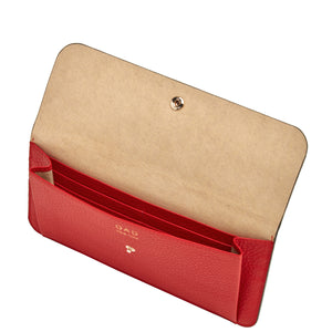 Slim Wallet Clutch - Classic Red