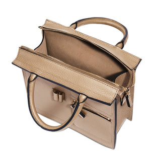Mini Kit Zip Satchel - Sand