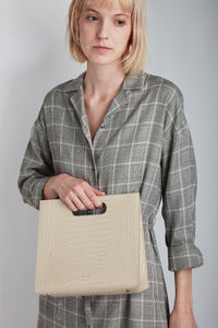 Croco Quinn Tote - Sand