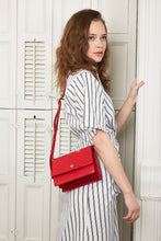 Load image into Gallery viewer, Croco Mini Messenger Courier - Fern
